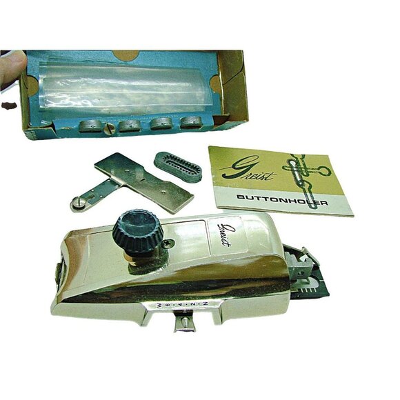 Vintage 1966 Greist Automatic Buttonhole Stitch Attachment Sewing Machine Parts - Picture 2 of 12